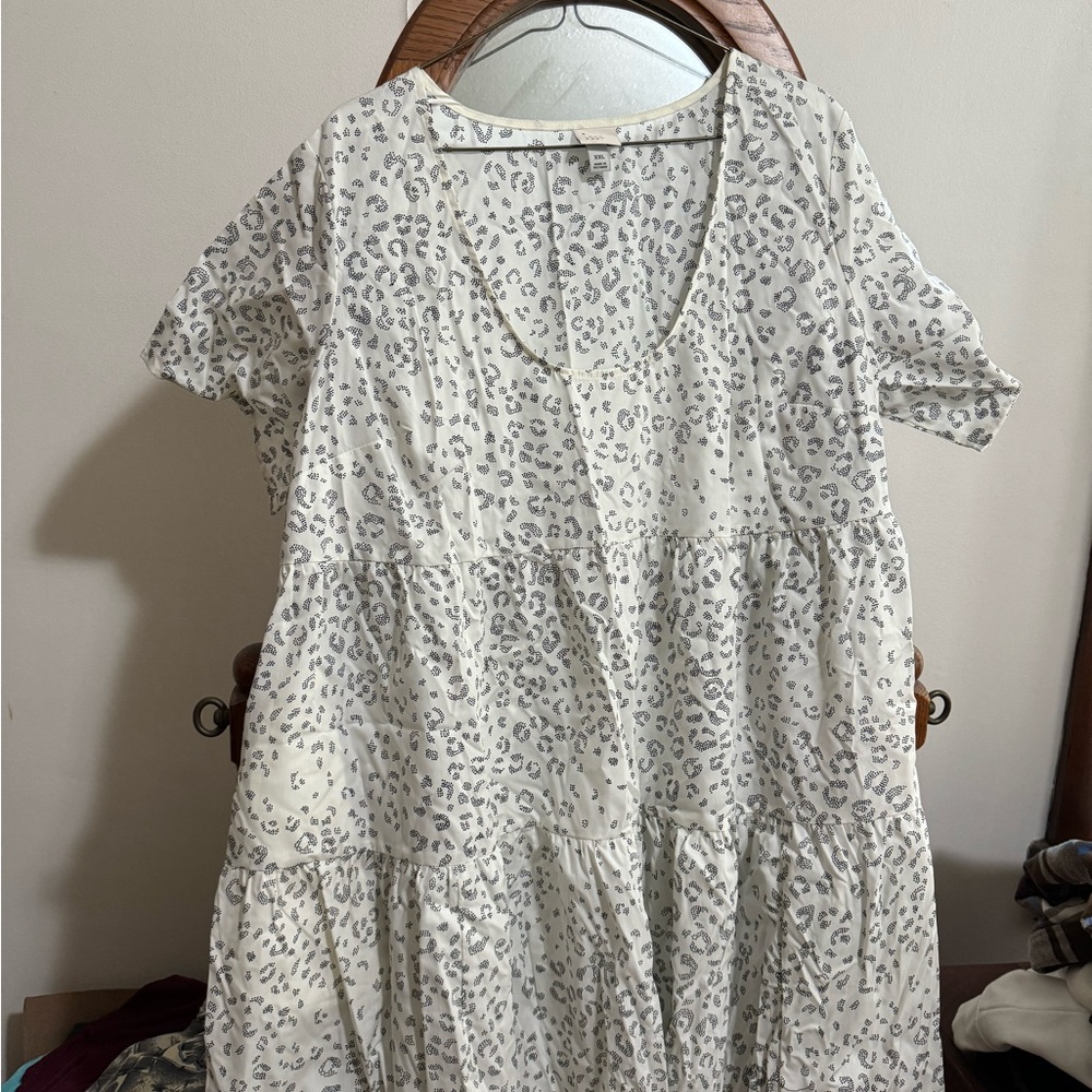 A New Day xxl cheetah ruffle dress .